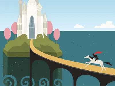 Castle Concept art bridge concept fairy prince tale