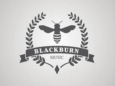 Blackburn Music Logo bee logo music