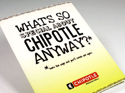 Chipotle Campaign Design brochure campaign design chipotle print design