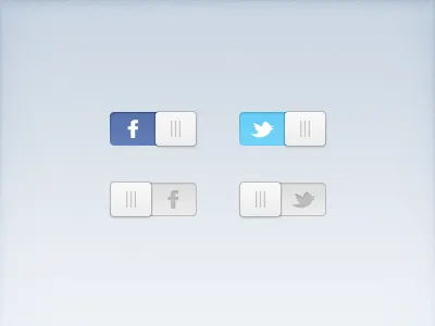 Social Switches (Freebie) button facebook social switch twitter