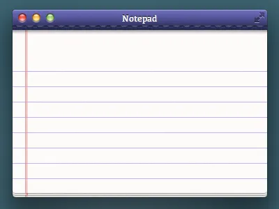 Notepad App Mockup app code mac notepad paintcode paper skeuomorphic stitching