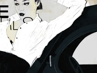 Mod Avto car girls illustration race