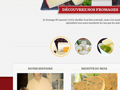 Fromagerie Saint-Laurent design vector web