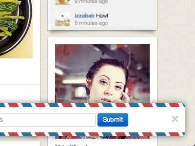Newsletter Signup Form app email instagram pinstagram pinterest signup
