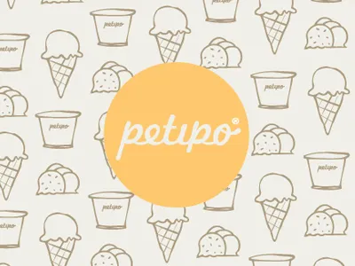 petitpo, miam ! branding cream ice identity logotype