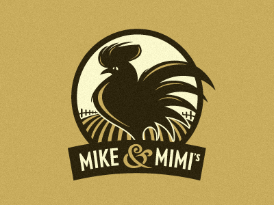 Mike & Mimi's Logo ampersand branding café cock growcase identity logo logo design logo designer logotype mike mimis monmouth oregon pasta pasta café pasta restaurant restaurant rooster simon ålander