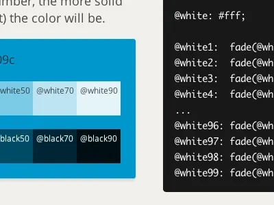 More-Colors.Less code github lesscss more colors