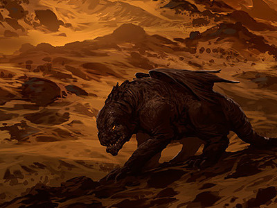 Cruel as a Desert Wind dnd illustration painting