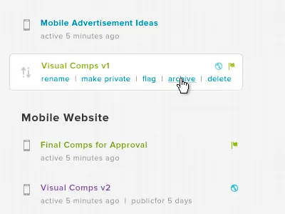 List with Various Controls and Icons [help?] clean controls experience icons indicator interface list marker minimal semantics typography user