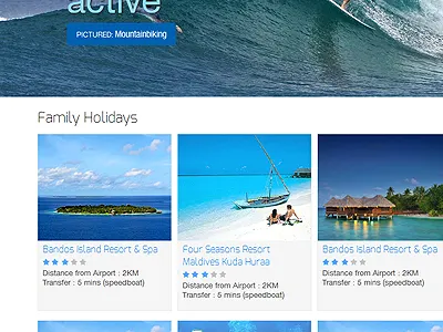 Travel website - listing holiday maldives travel website