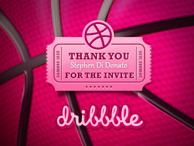 Thank You Stephen Di Donato badge dribbble logo mark thank you thanks