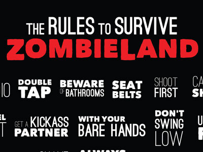 Zombieland Rules horror list movie rules zombieland zombies