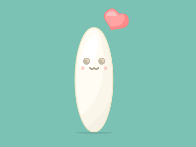 Rice is Nice flash illustration kawaii nice rice