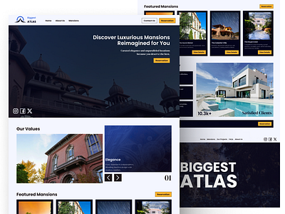 Biggest Atlas Landing Page branding design landing page portfolio real estate ui ux website