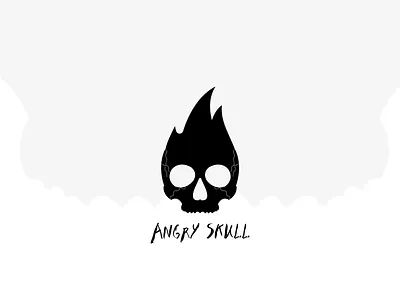 Angry Skull angry skull branding design graphic design human icon logo logo design logos skeleton skull skull logo vector