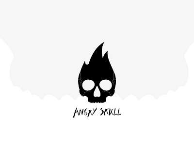 Angry Skull angry skull branding design graphic design human icon logo logo design logos skeleton skull skull logo vector