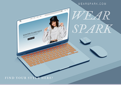 UI Design for E-Commerce Clothing Website (WEAR SPARK) 3d animation branding clothingstore design figma graphic design illustration logo motion graphics ui uidesign webdesign webdesigner