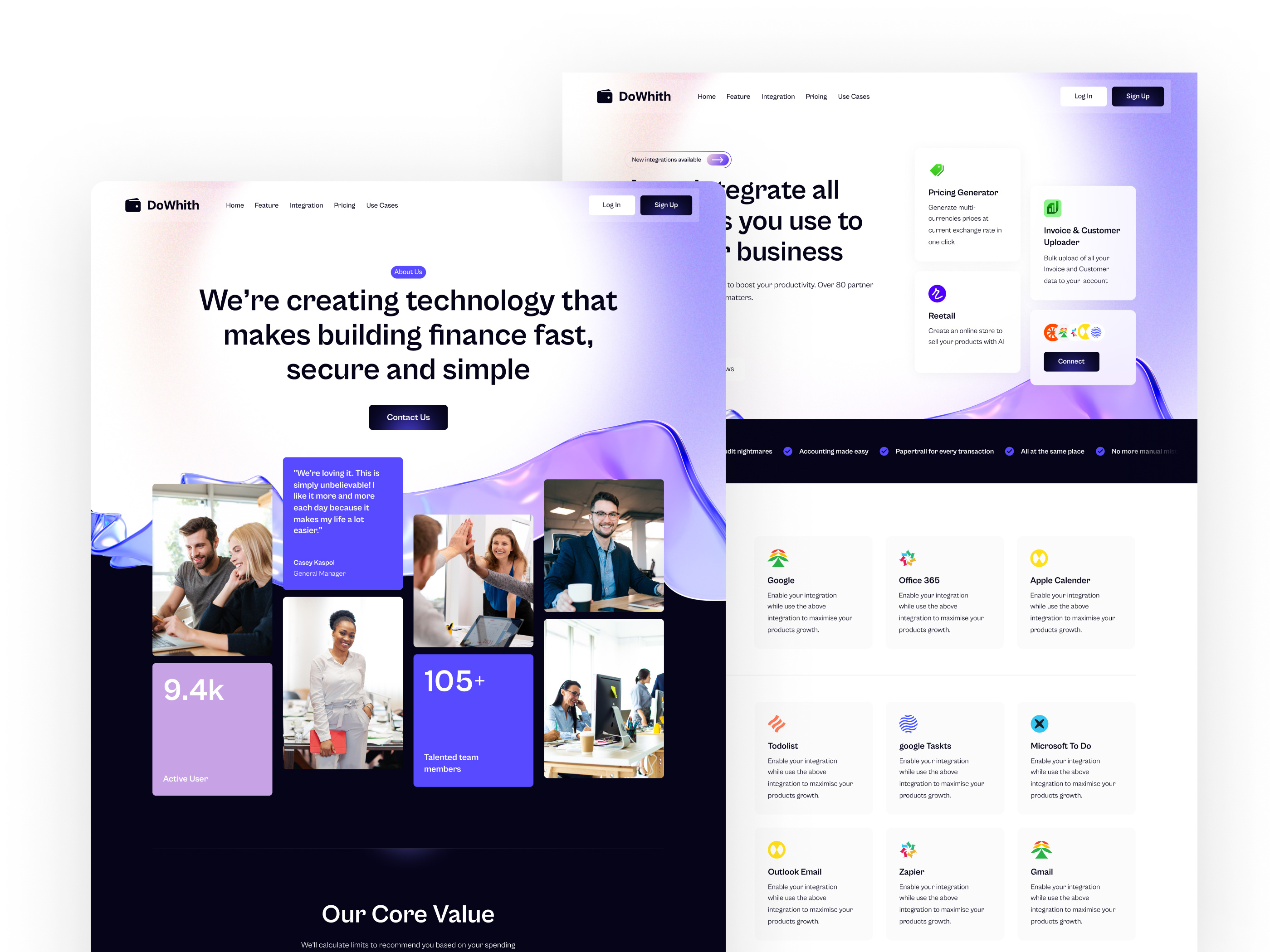 Example of Custom Webflow Design & Development