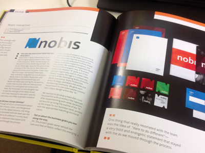 Nobis Branding Featured In Damn Good From How Books award branding case study identity logo publication