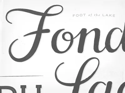 Been Everywhere Project, Fond Du Lac. calligraphy lettering texture travel