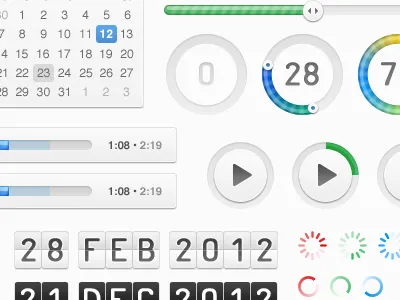 UI design kit in process design elements interface ui user interface