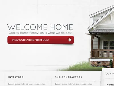 Five Horizons button buttons hero homepage