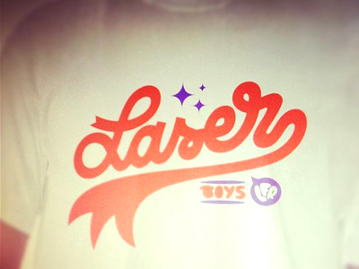 Laser Boys Tee baseball laser lfr oldschool purple red schakalwal swash tee tshirt wuppertal