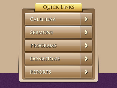 Quick Links buttons links quick sidebar