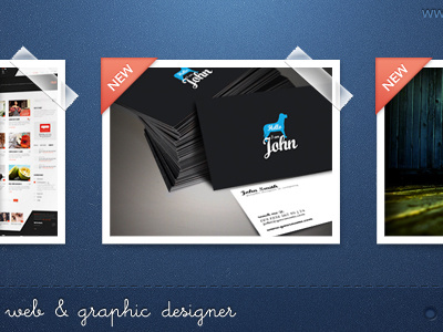 foliostyle blue creative dribbble folio portfolio works