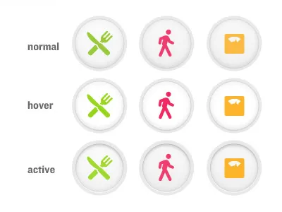 Log Buttons button icon ui web