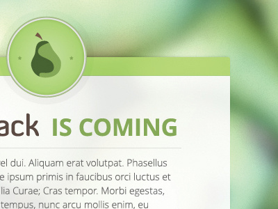 Landing Page green landing pear