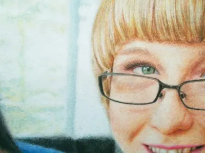 Emily soft pastels / coloured pencils art colored pencils coloured pencils drawing paper portrait soft pastels