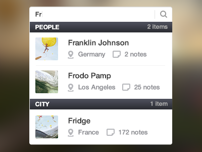 Search Form - Drop Down by Designmodo on Dribbble