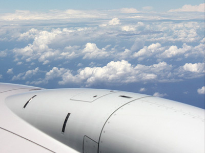 Coming Home clouds engine flight plane united wing