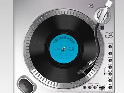 CD Cover album audio background cd disc disk dvd gramophone grey isolated label lp media music musical old plate record retro revival scratch shellac single sound square studio track used vintage vinyl