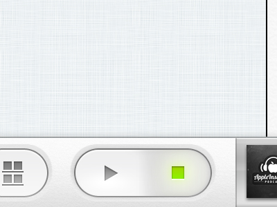 Play/Stop toggle in AppleInsider.ru App ai.ru app appleinsider.ru application gui ios ipad photoshop play stop toggle tumbler