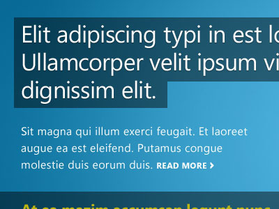 Headline Help? css headline jquery js typography web