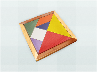 Tangram fun icon splendid tangram toy wood