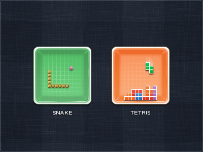 Little 6 fun game icon idea little snake tetris