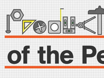 Product Of The People icon illustration typography