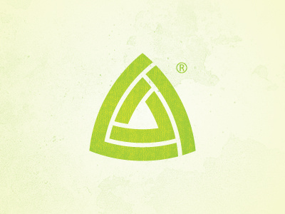 Logo Idea green logo shield triangle