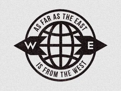 East & West badge design justin barber logo minimal vintage