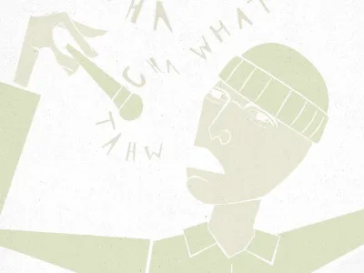 MCA beastie boys illustration minimal texture