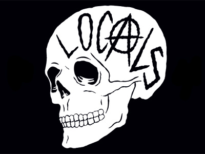 Locals Skull clothing handdrawn lifestyle locals skull streetwear symbol t shirt tee