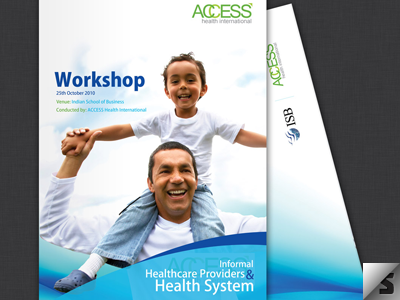 Brochure access blue brochure design dribbble health health care hospitals informal minimal providers system workshop