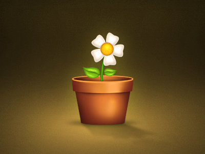 Flower icon flower icon pot