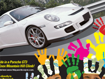 Hands Together for a Cure Poster gt3 porsche racing