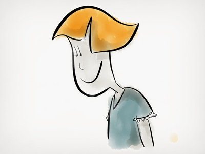 "Paper" sketch 3 53 app draw girl illustration ipad paper sketch thoughtful