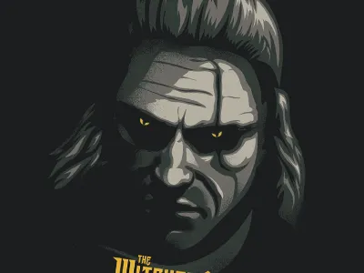 The Witcher 2 poster - final game poster screenprint vector witcher2