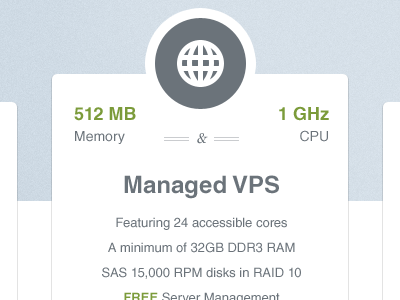 Managed VPS hosting icon light plan vps web web design